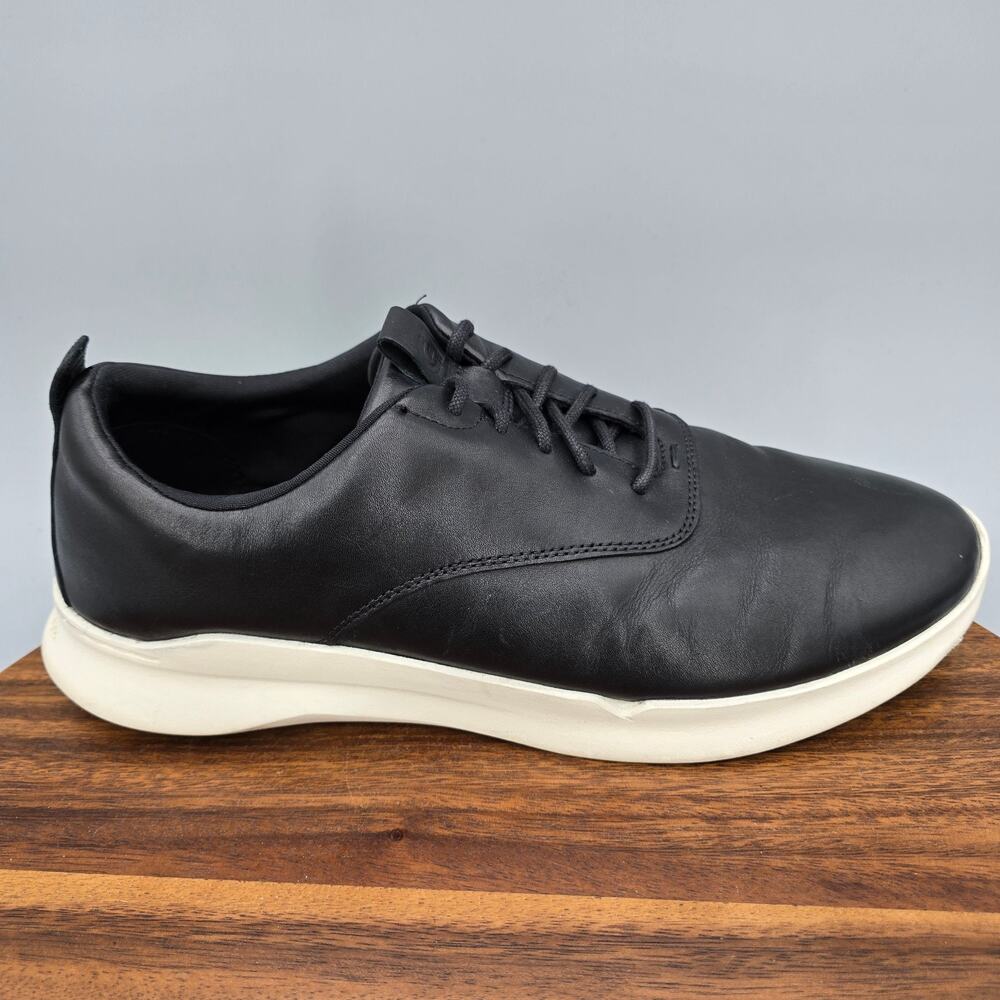 Cole Haan Crosscourt Shoes Mens 10.5 M Black Leather Walking Casual Sneakers